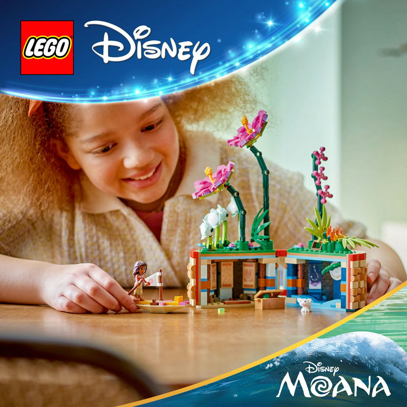 Play-and-display building toy for Moana fans