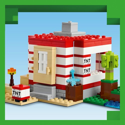 Create a TNT-shaped house