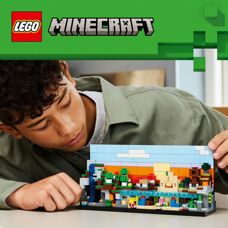Stavebnice s biomy ze světa Minecraftu na hraní i vystavení
