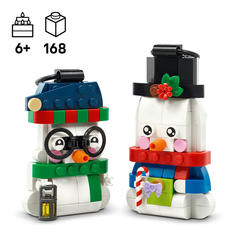 2 LEGO® snowmen