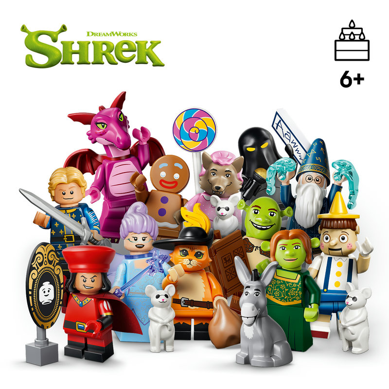 12 Shrek minifigure characters to collect