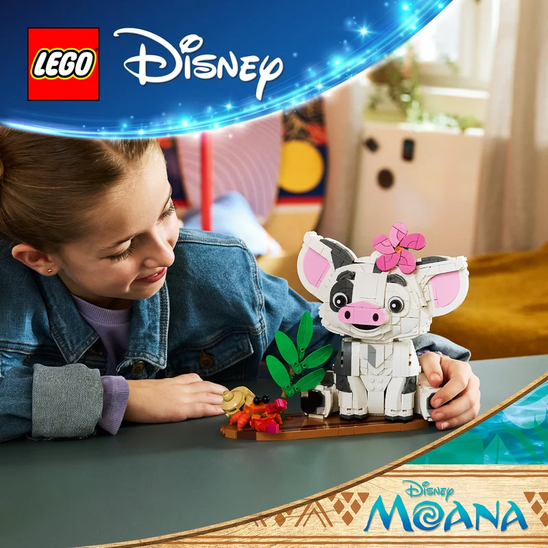 Disney Pua építőkészlet játékhoz és kiállításhoz