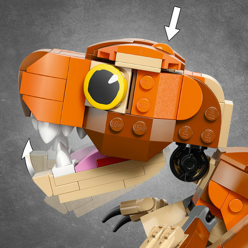 Press the lever and chomp away