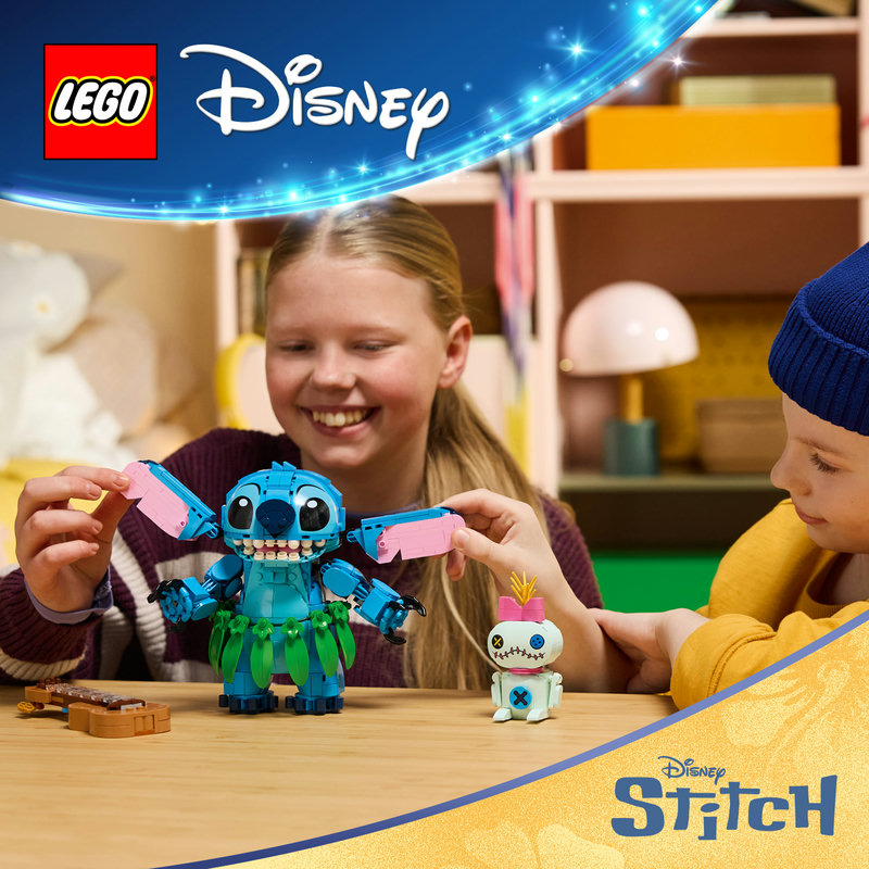 Stitch and Scrump characters for play or display