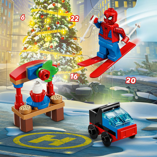 Holiday hangs with Spider-Man