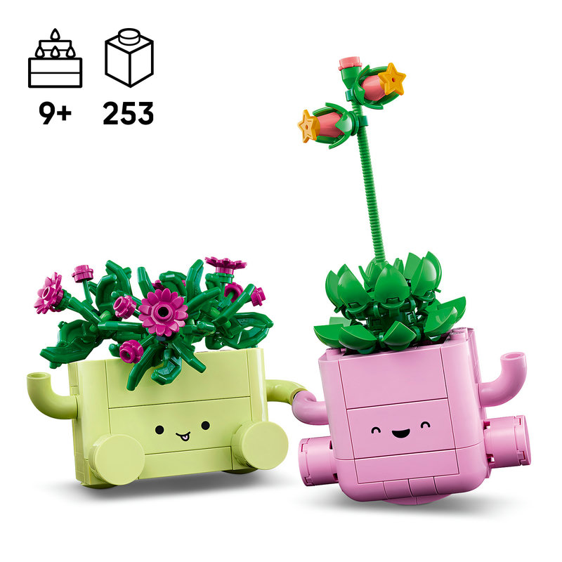 Create 2 plants and 2 pots