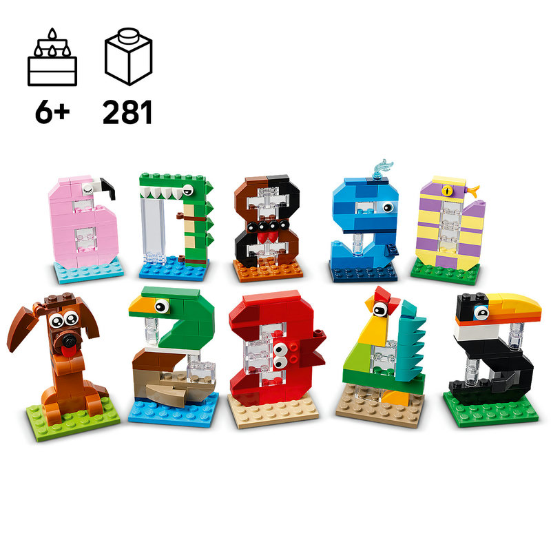 10 zvířecích čísel LEGO®