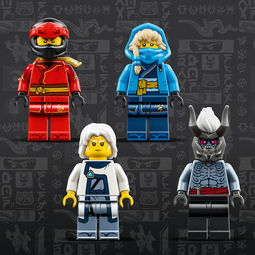 4 NINJAGO® minifigures