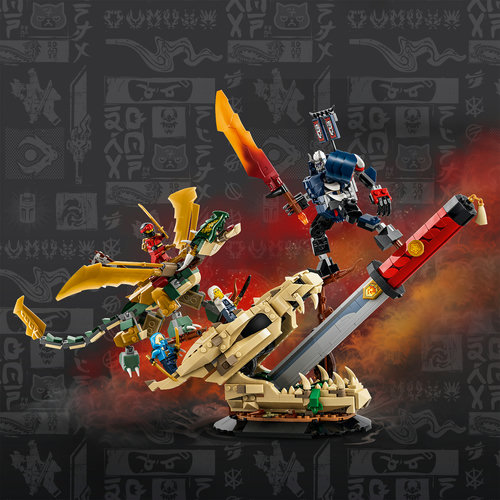 Mech and dragon decor