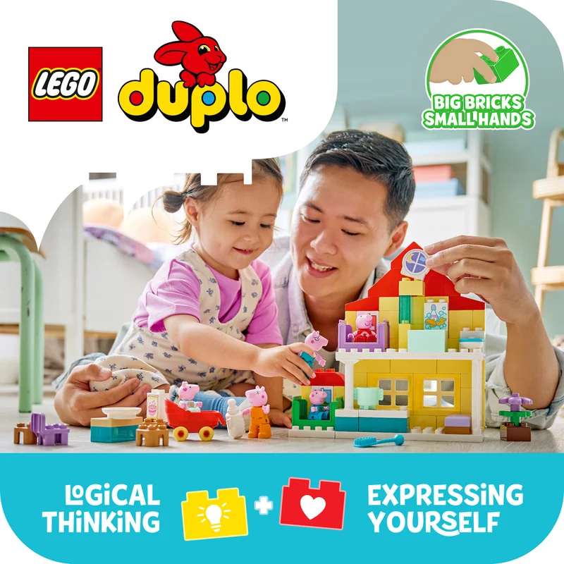 A kisgyerekek megépítik Peppa új családi házát