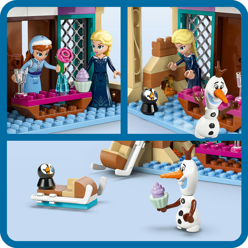 LEGO 43265 Lifestyle-Bild mit dem fertigen Frozen Schloss