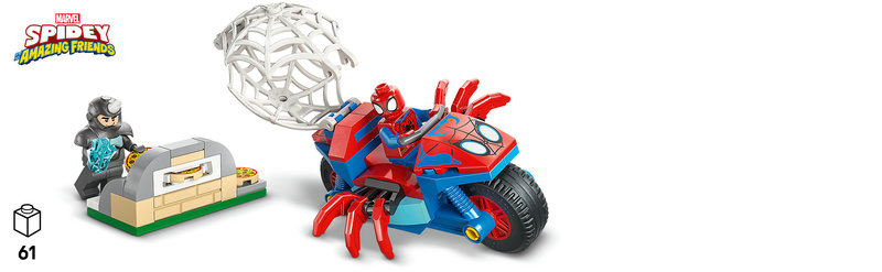 LEGO 11206 Spidey vs. Rhino Spielszene 1