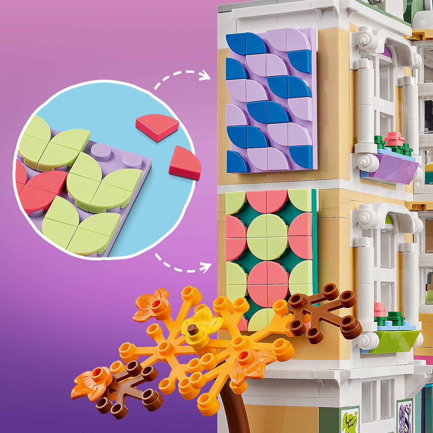 Su LEGO® DOTS plytelėmis