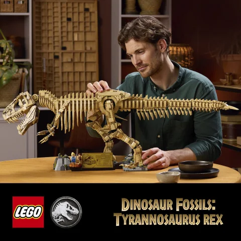 Óriási LEGO® Jurassic World T-Rex csontváz