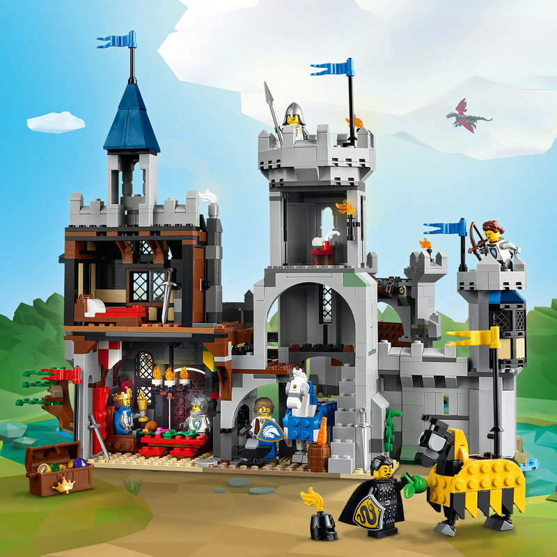 LEGO-Set 31168 – Nahaufnahme des Alternativmodells mit mittelalterlichen Details