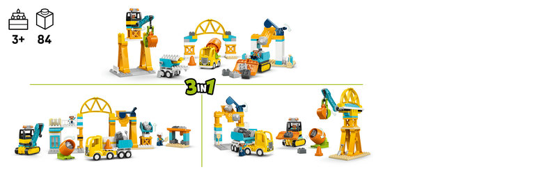 LEGO 10476 DUPLO Baustelle Spielszene