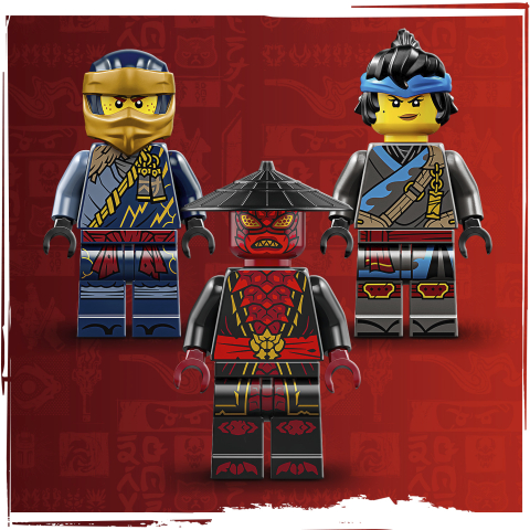 Kolm NINJAGO® minifiguuri