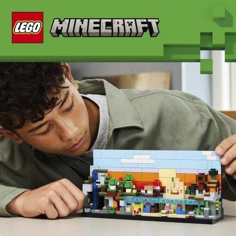 Kiállítható Minecraft® biom játékkészlet