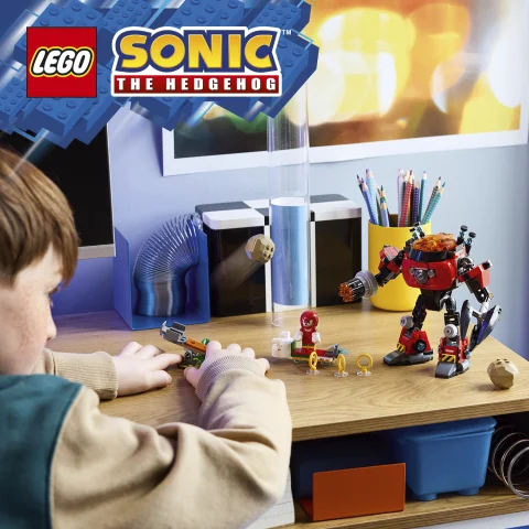 Beállítható robot Knuckles-szal és Dr. Eggmannel