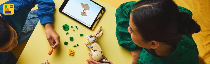LEGO-Set 31162 Häschen – Lifestyle-Szene mit Kind beim Spielen