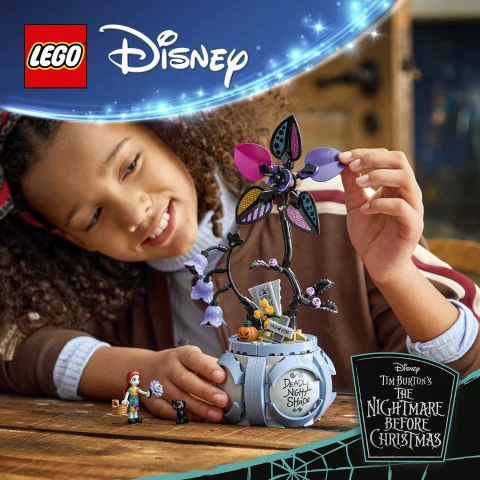 Virágcserép Tim Burton Karácsonyi lidércnyomás című filmjéből