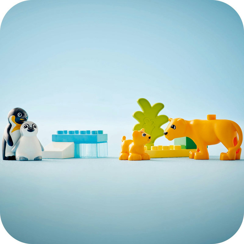 Met 4 LEGO® DUPLO® dierenfiguren