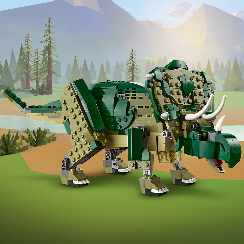 LEGO-Set 31151 T.Rex in Action-Pose auf dem Spieltisch