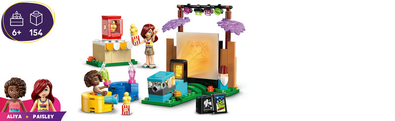 LEGO 42642 Figuren beim Filmabend