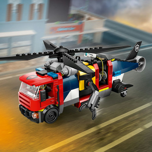 Flying fire engine