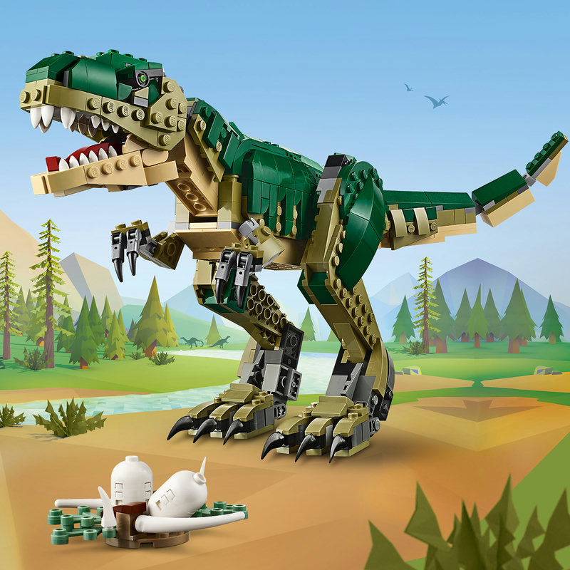 LEGO-Set 31151 Lifestyle-Szene mit Kind beim Spielen mit dem T.Rex