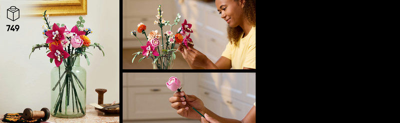 LEGO 10342 Blumenstrauß Blüten-Details