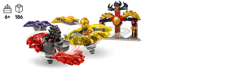 LEGO 71826 Ninja-Figuren mit Drachen-Spinnern
