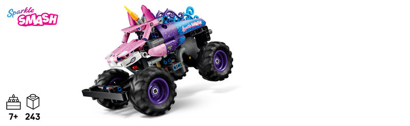 LEGO 42220 Monster Jam Sparkle Smash Frontansicht