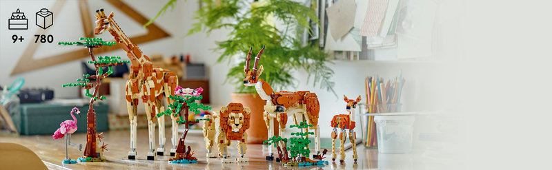 LEGO 31150 Löwe – alternatives Baumodell mit Baum und Schmetterling