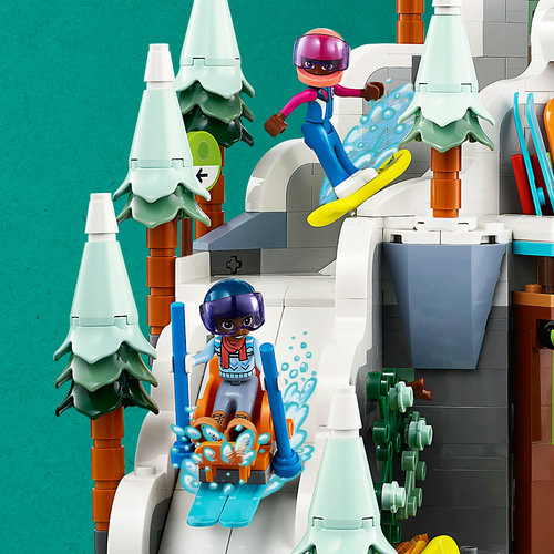  PLAYMOBIL Ski Lodge Building Set : Toys & Games