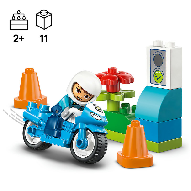 LEGO 10471 DUPLO Polizeimotorrad mit Figur