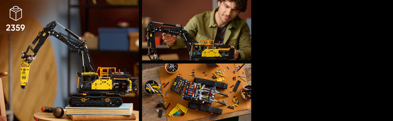 LEGO 42215 Volvo Bagger Seitenansicht mit Ausleger