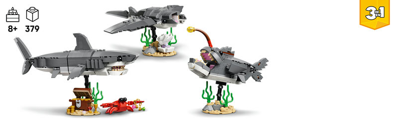 LEGO 31381 Seeteufel-Modell mit charakteristischem Leuchtorgan auf dem Kopf