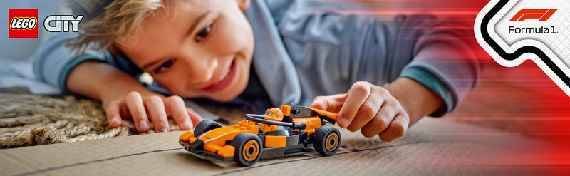 LEGO 60442 F1® Rennfahrer mit McLaren Rennauto - Gesamtansicht