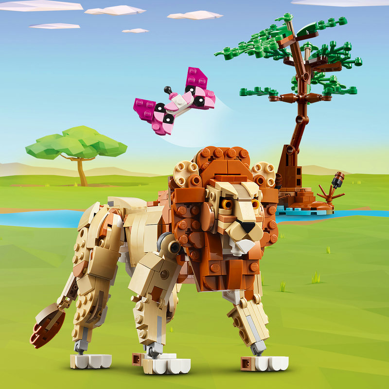 LEGO 31150 Giraffe – Nahaufnahme der beweglichen Gelenke