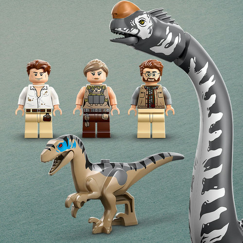 2 dinosauři a 3 minifigurky