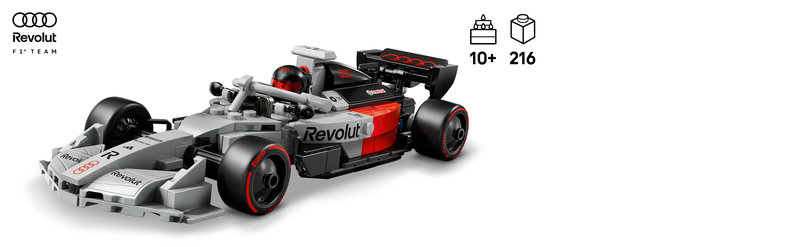 LEGO 77259 Audi F1 Rennwagen seitliche Ansicht