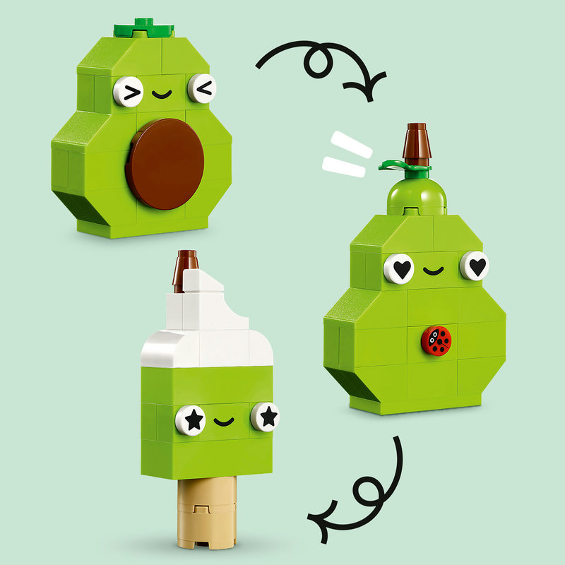 LEGO 11039 Kreativer Snack Bauspaß Gesamtansicht