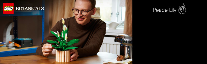 LEGO 11504 Friedenslilie Produktbild mit weißen Blüten und grünen Blättern