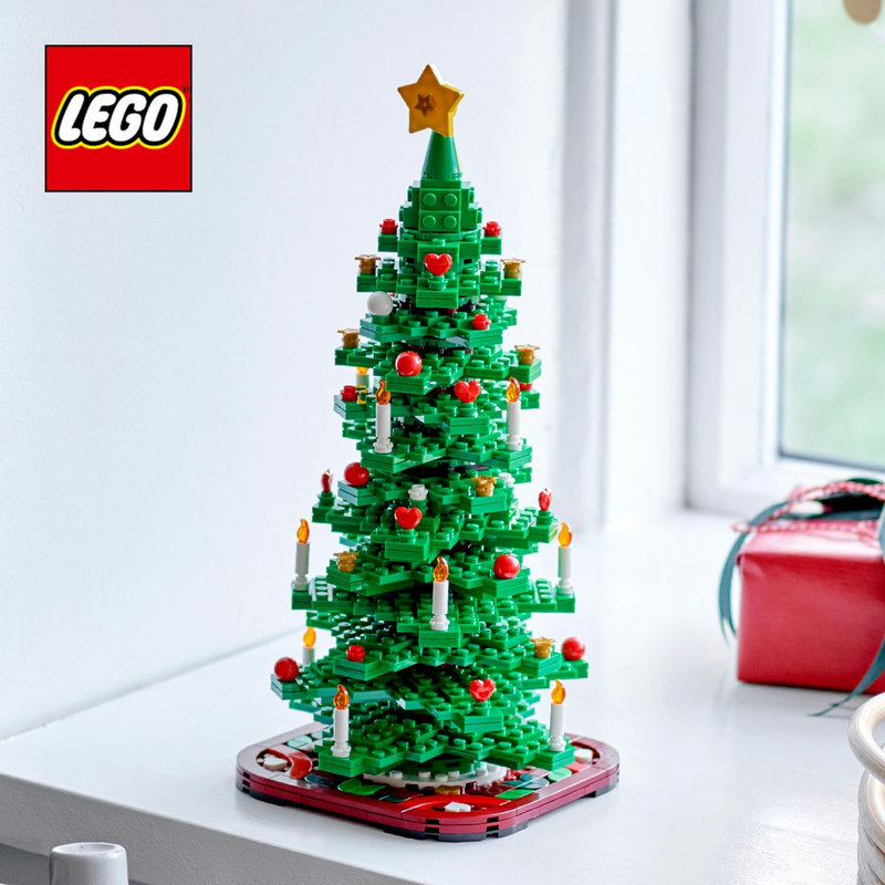 Feestvreugde in huis met een LEGO® kerstboom