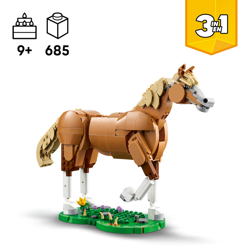 LEGO-Set 31166 Hirsch Alternativmodell mit Geweih