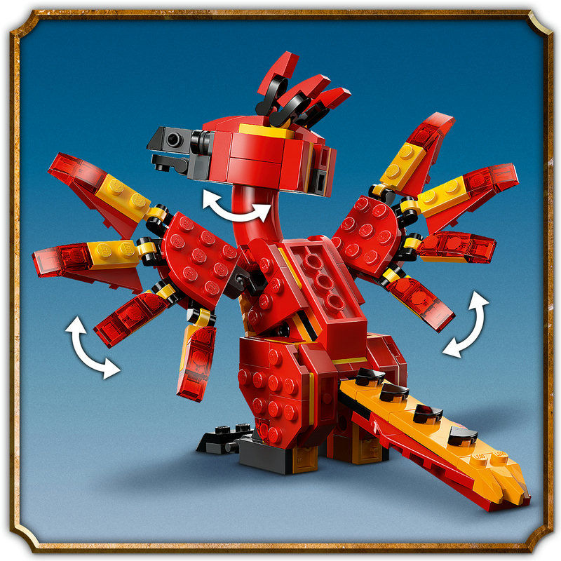 LEGO 76448 Fawkes Phönix Nahaufnahme