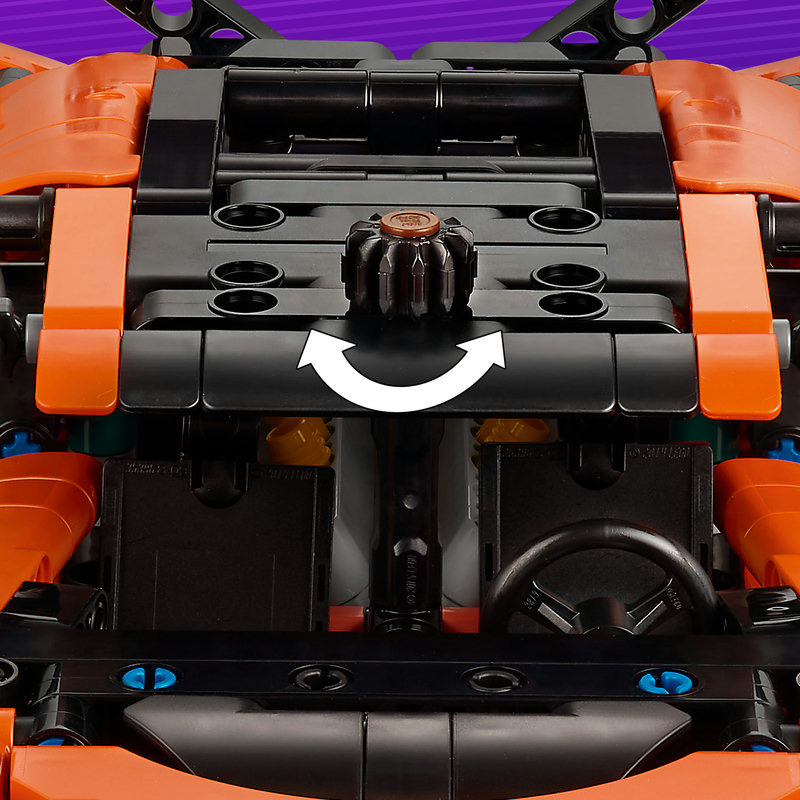 LEGO 42222 Bugatti Chiron Pur Sport Cockpit-Detail