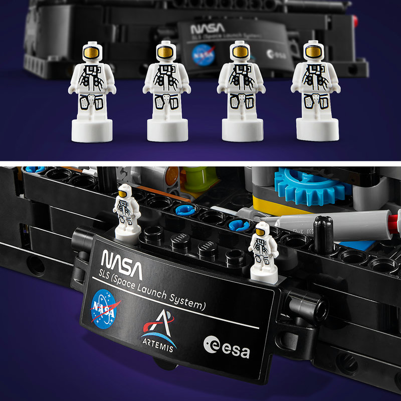 LEGO 42221 NASA Artemis SLS-Schwerlastrakete Ausstellungsansicht
