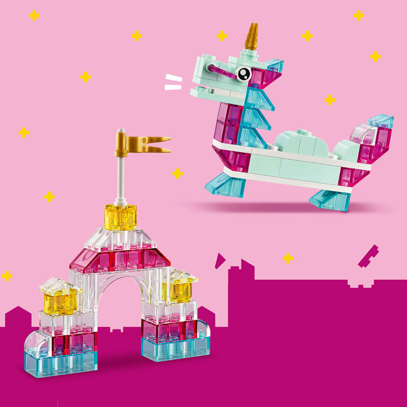 LEGO 11040 Zauberbox mit durchsichtigen Steinen Gesamtübersicht